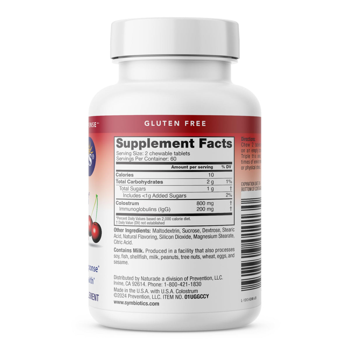 Symbiotics Colostrum Plus Chewables Cherry - 120 Count - image 8