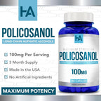 Healing Awakening Policosanol 100mg Supplement - 180 Capsules - image 4