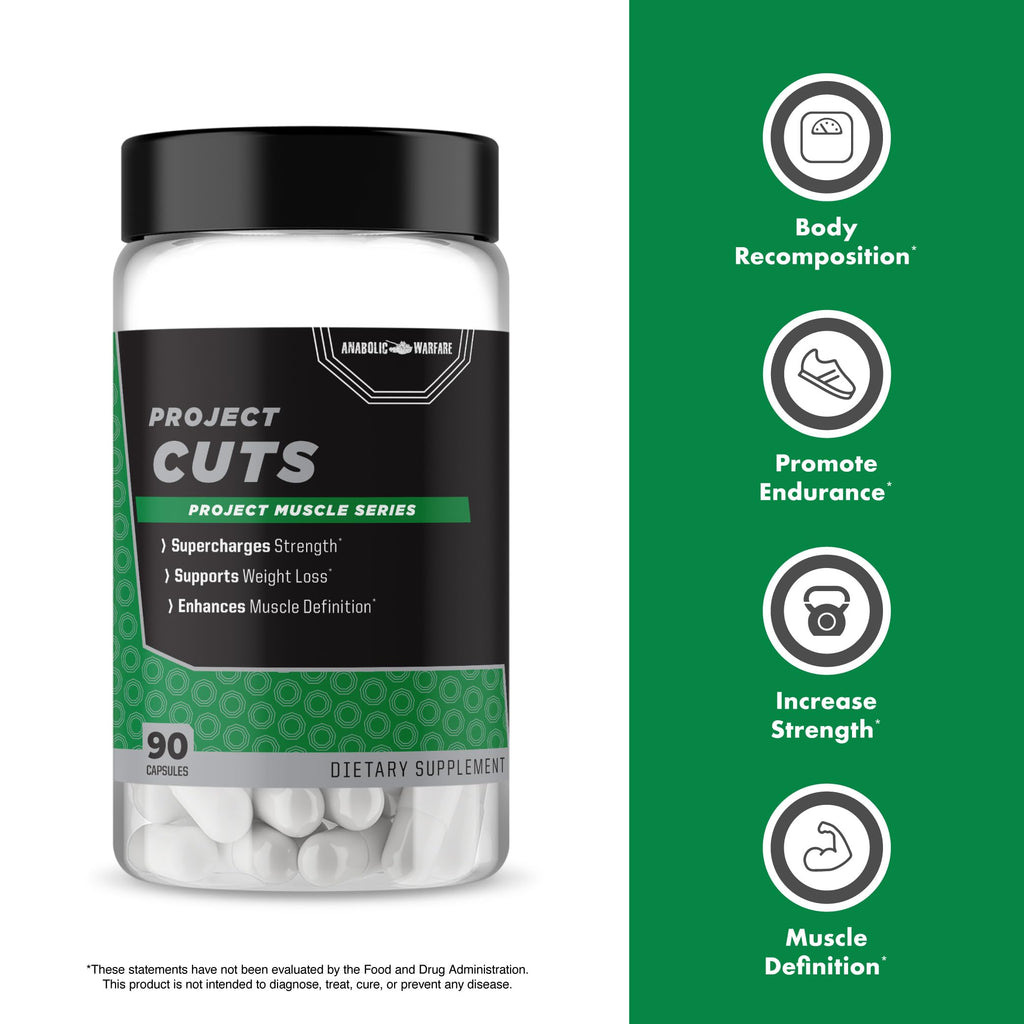Anabolic Warfare Project Cuts Stimulant-Free - 90 Capsules - image 4