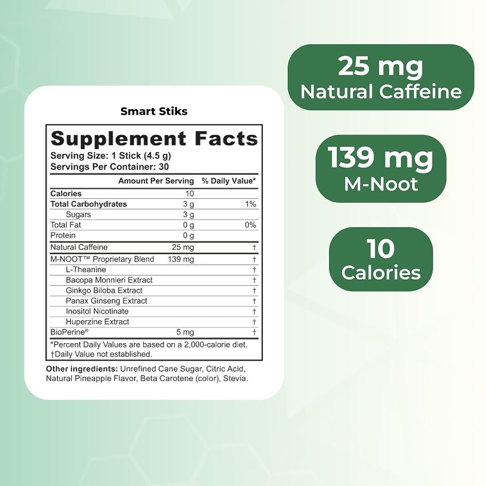 Youngevity SMART Focus & Clarity Drink Mix with Natural Caffeine - 30 Sticks - image 3