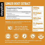 STAY ALIVE Pure Ginger Root Capsules 1000mg - 120 Capsules - image 2