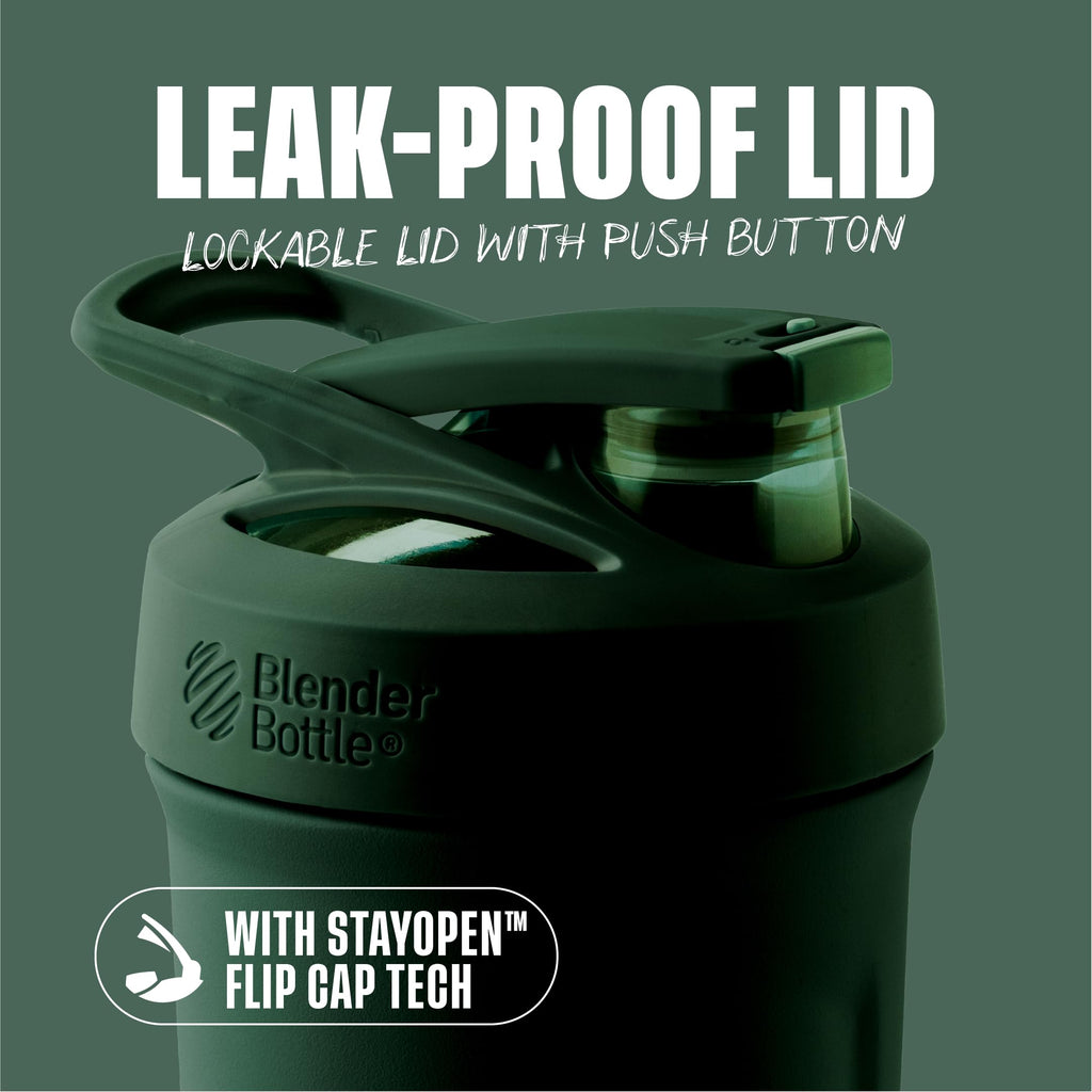 BlenderBottle Sport Flip Stainless Steel Shaker Bottle