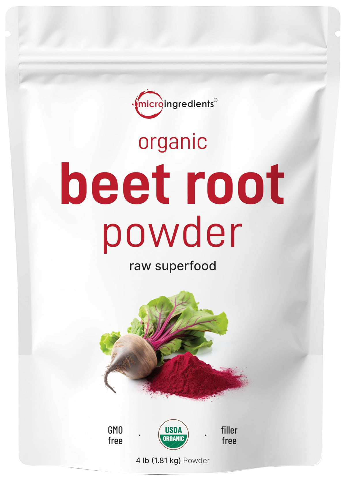 Micro Ingredients Organic Beet Root Powder - 64 oz