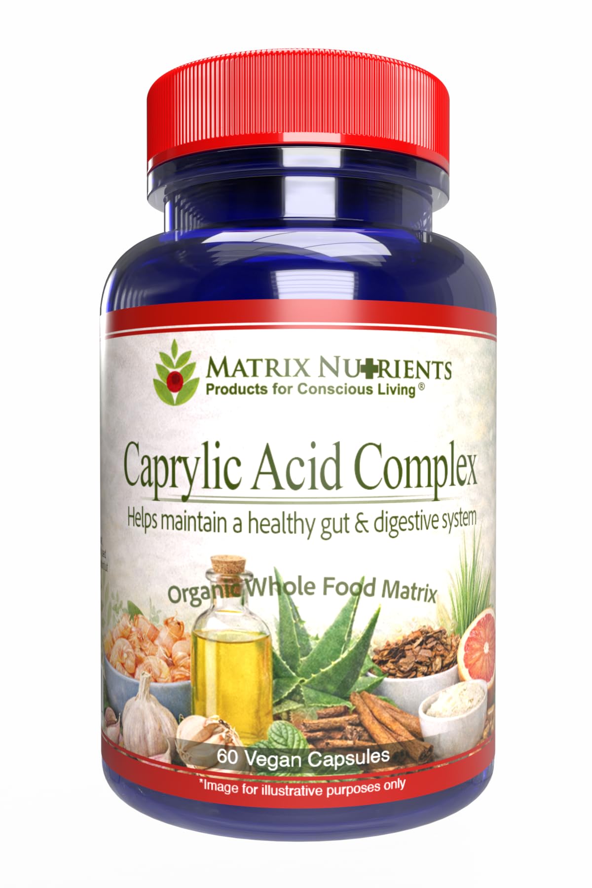 Matrix Nutrients Caprylic Acid Complex - 60 Vegetarian Capsules