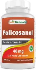 Best Naturals Policosanol 40mg Cardiovascular Support - 120 Tablets
