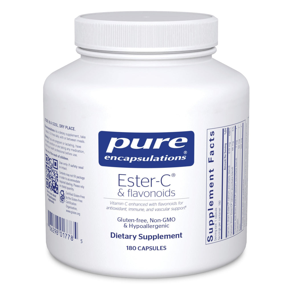 Pure Encapsulations Ester-C & Flavonoids - 180 Capsules