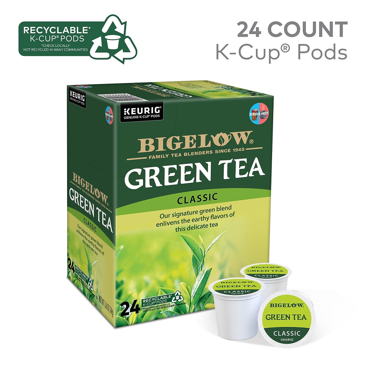 Bigelow Green Tea Keurig Single-Serve K-Cup Pods - 24 Count - image 3