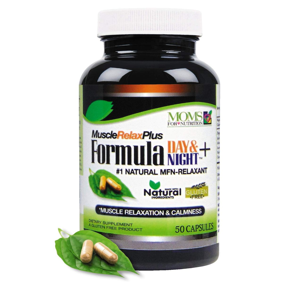 Moms For Nutrition All Natural Muscle Relax Formula Plus - 50 Capsules