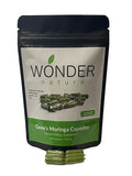 Wonder Nature Moringa Fine Green Powder - 100 Vegetarian Capsules