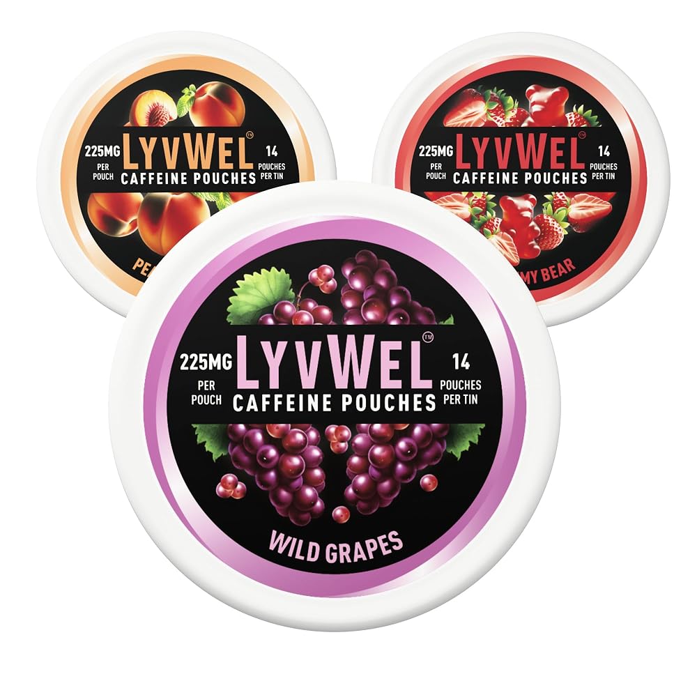 LyvWel 225mg Caffeine Pouches