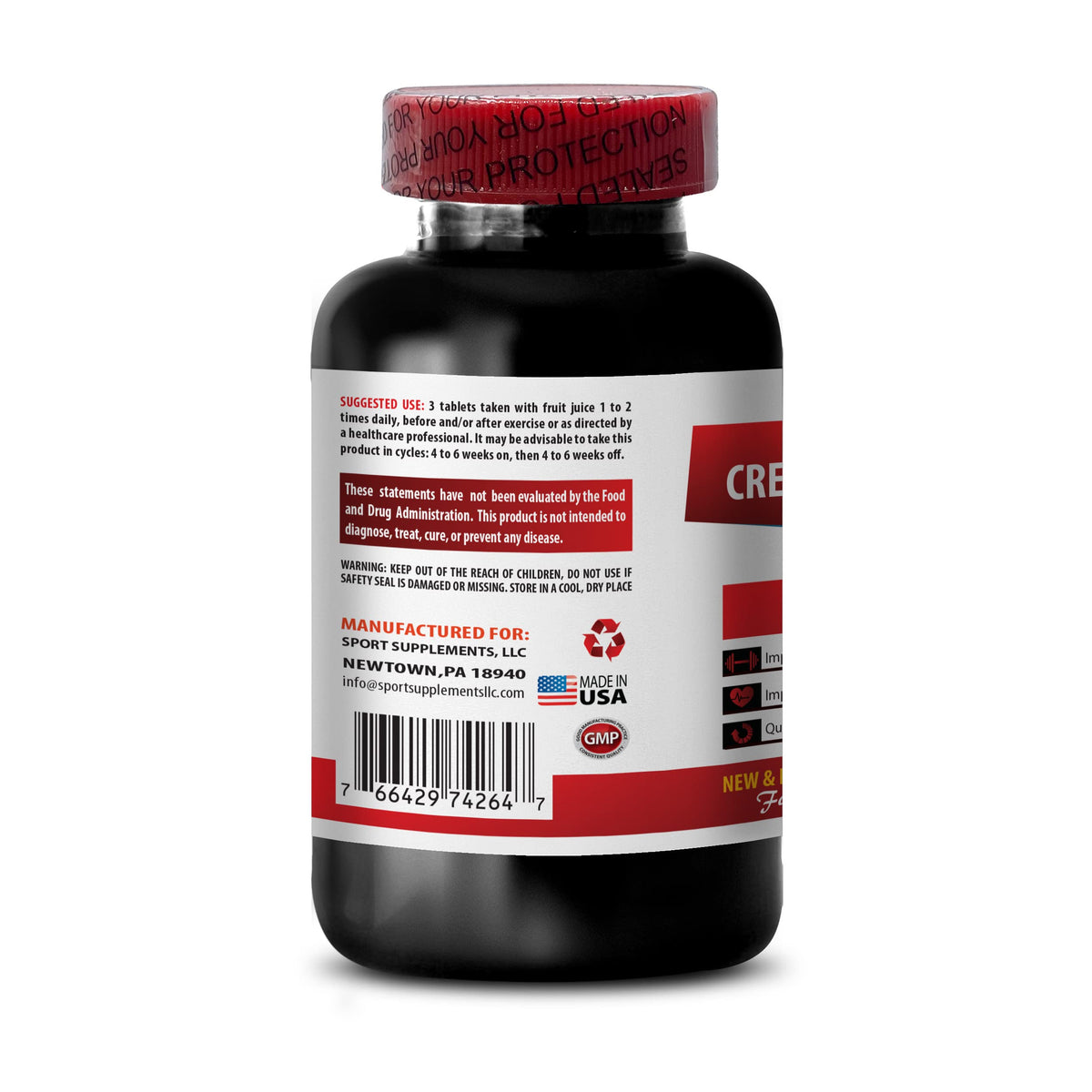 Sport Supplement Creatine Tri-Phase Capsules - 90 Tablets - image 2