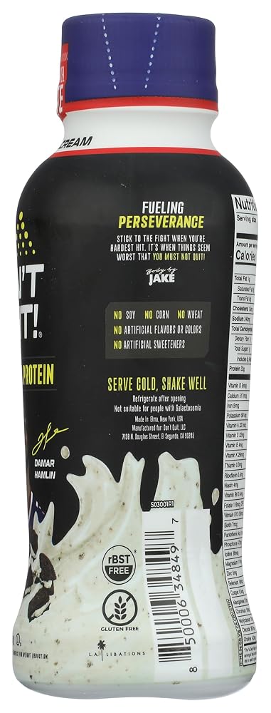 DON'T Quit Clean Sports Protein Shake Cookies & Cream - 12 Pack - image 5