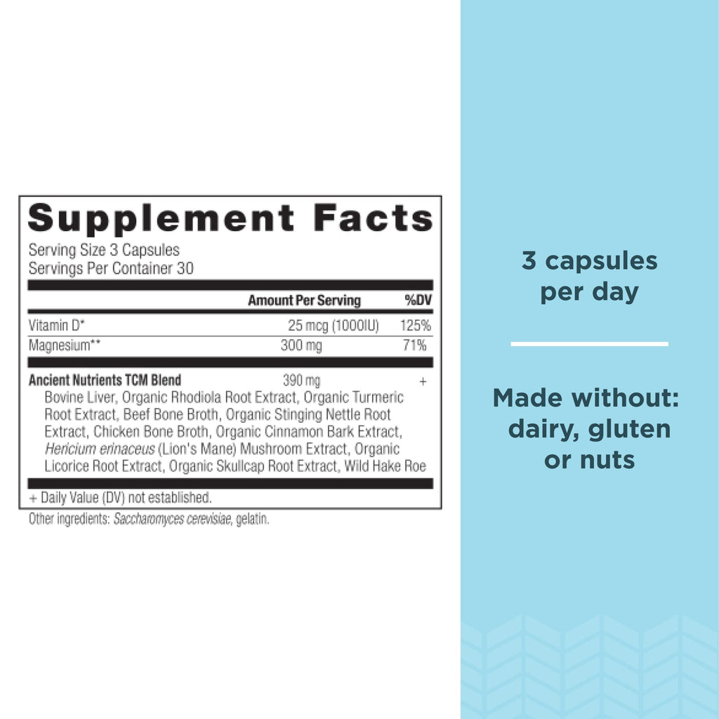 Ancient Nutrition Magnesium with Vitamin D for Immune Support - 1 Capsules - image 2