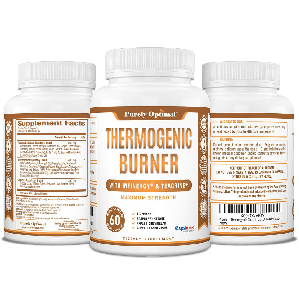 Purely Optimal Thermogenic Burner Capsules - 60 Count - image 7