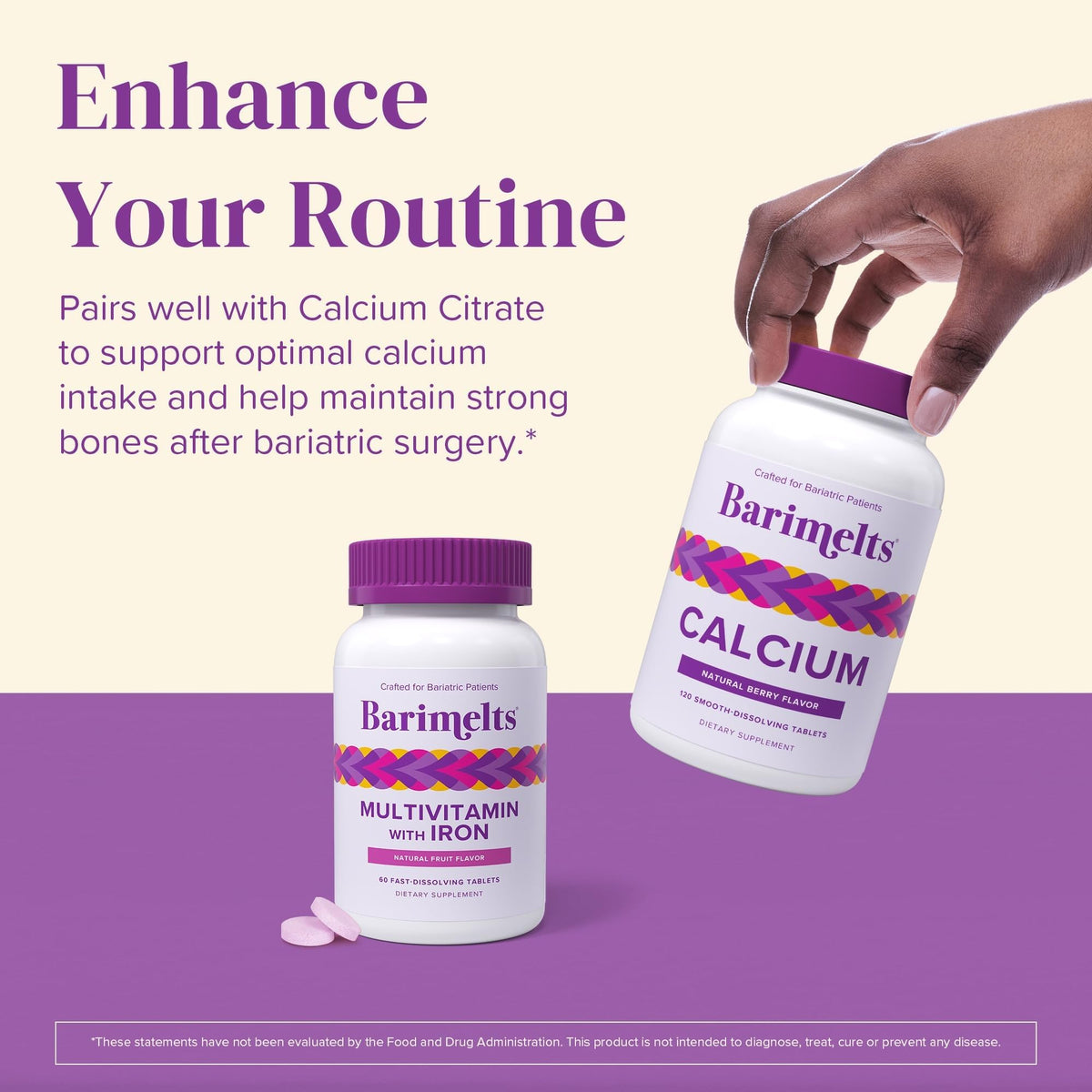 BariMelts Bariatric Multivitamin with Iron - 60 Tablets - image 7