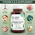 Natural Nutra Vitamin A and D 10000 IU & 400 IU - 100 Softgels - image 3