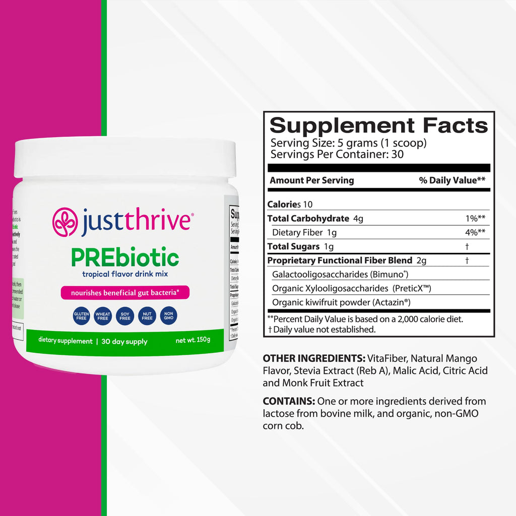 Just Thrive PREbiotic Powder for Digestive & Gut Health - 150g - image 2