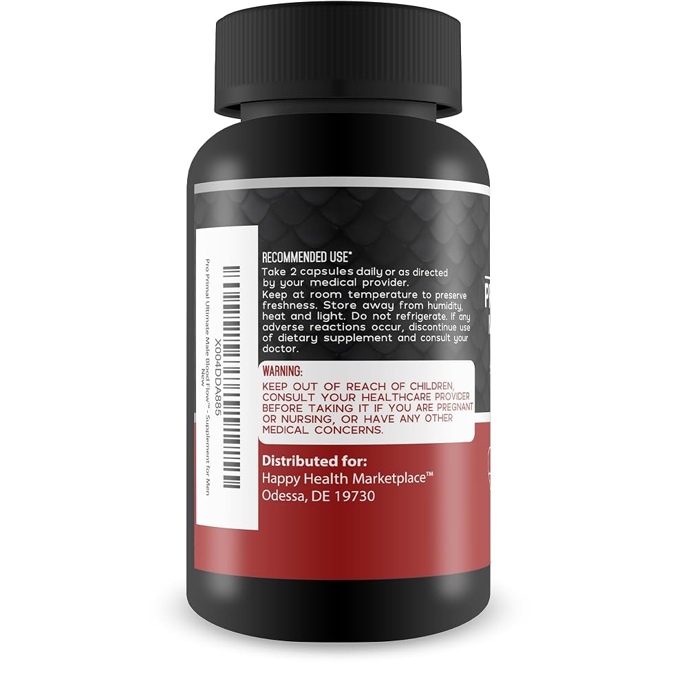 Happy Health Marketplace Pro Primal Ultimate Male Blood Flow - 60 Capsules - image 3
