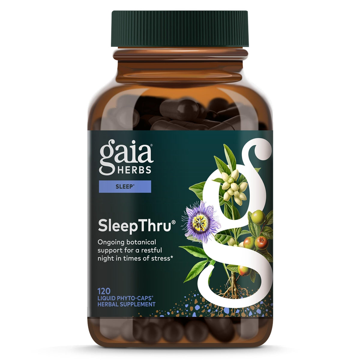 Gaia Herbs SleepThru Sleep Support - 120 Vegan Capsules