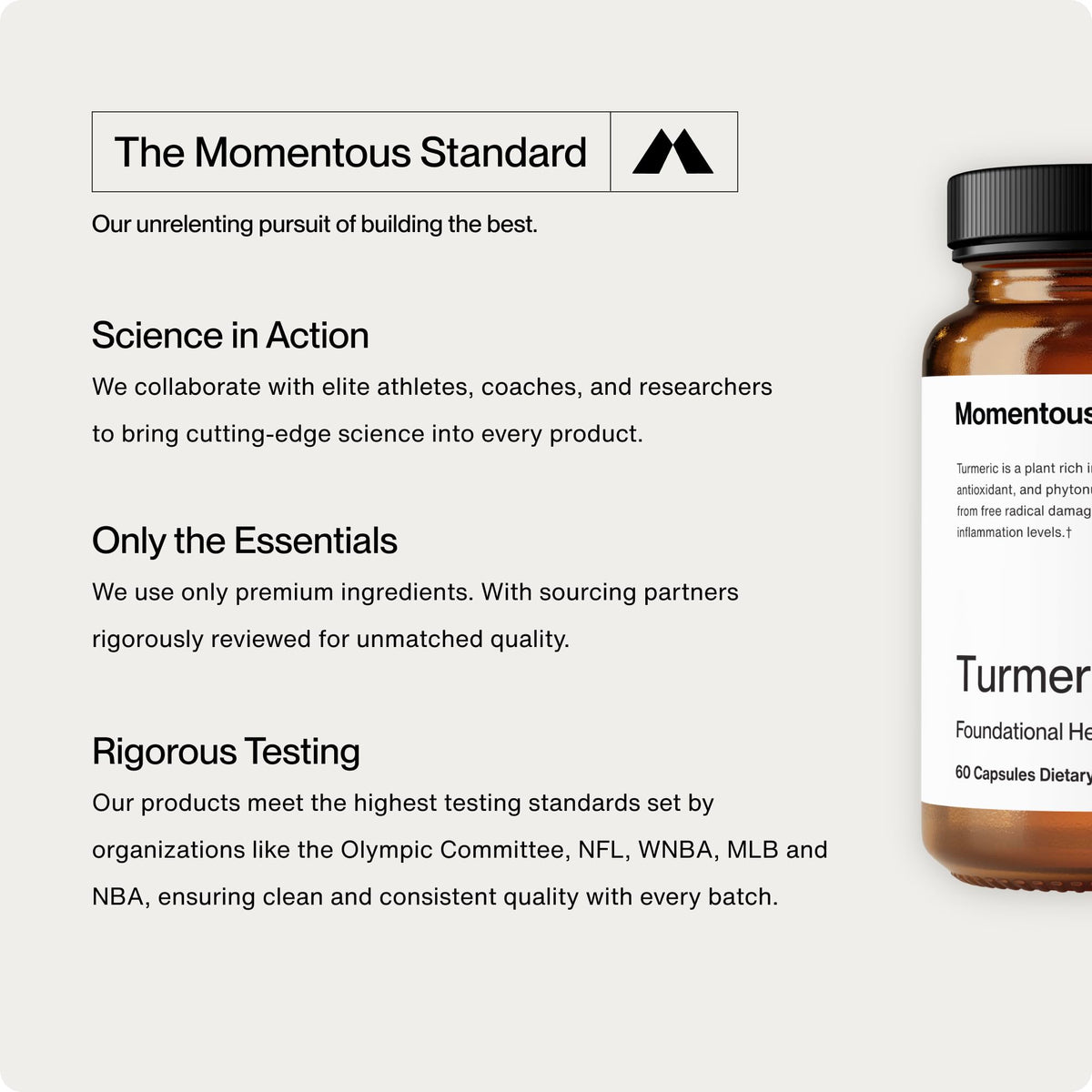 Momentous Turmeric Supplement Meriva Curcumin 1,000mg - 60 Capsules - image 6