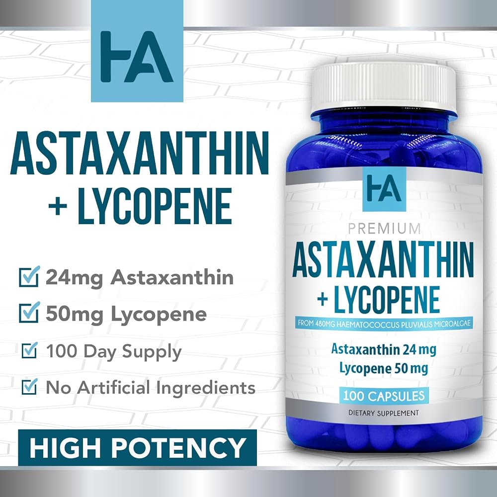 Healing Awakening Astaxanthin and Lycopene Supplement - 100 Capsules - image 4