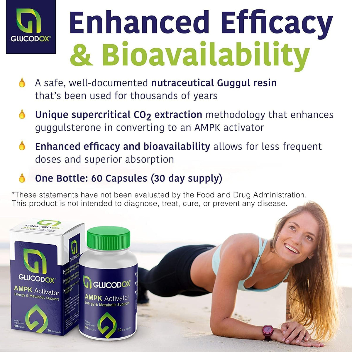 GlucodOX AMPK Activator Supplement Metabolic Support - 60 Capsules - image 8