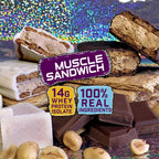 Muscle Sandwich Protein Bars, Variety Pack - 12 Count - image 2