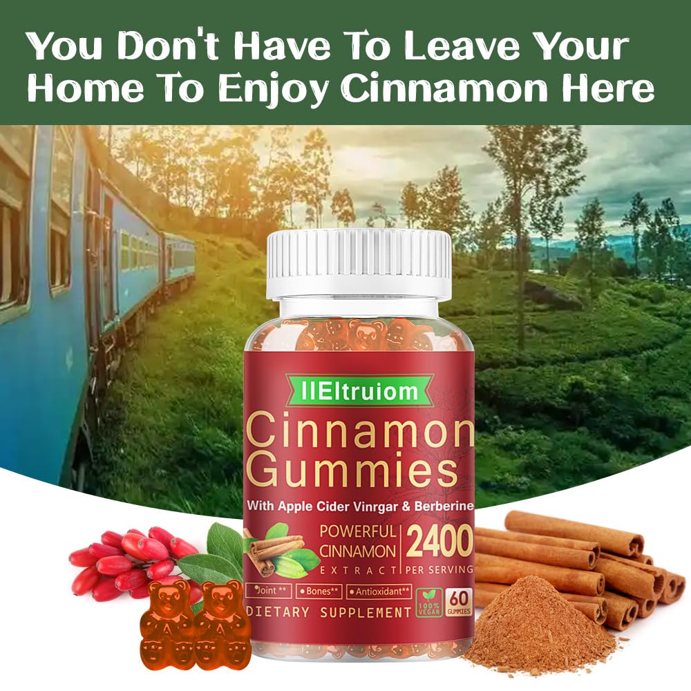 IIEltruiom Ceylon Cinnamon Gummies (2,400mg/Serving)