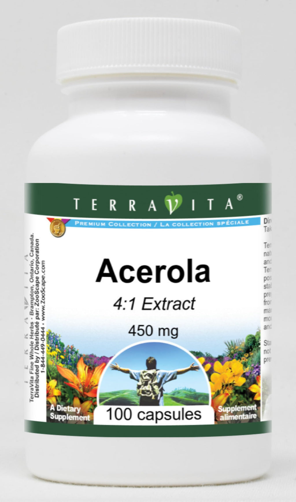 Terravita Acerola 4:1 Vitamin C Extract - 100 Capsules