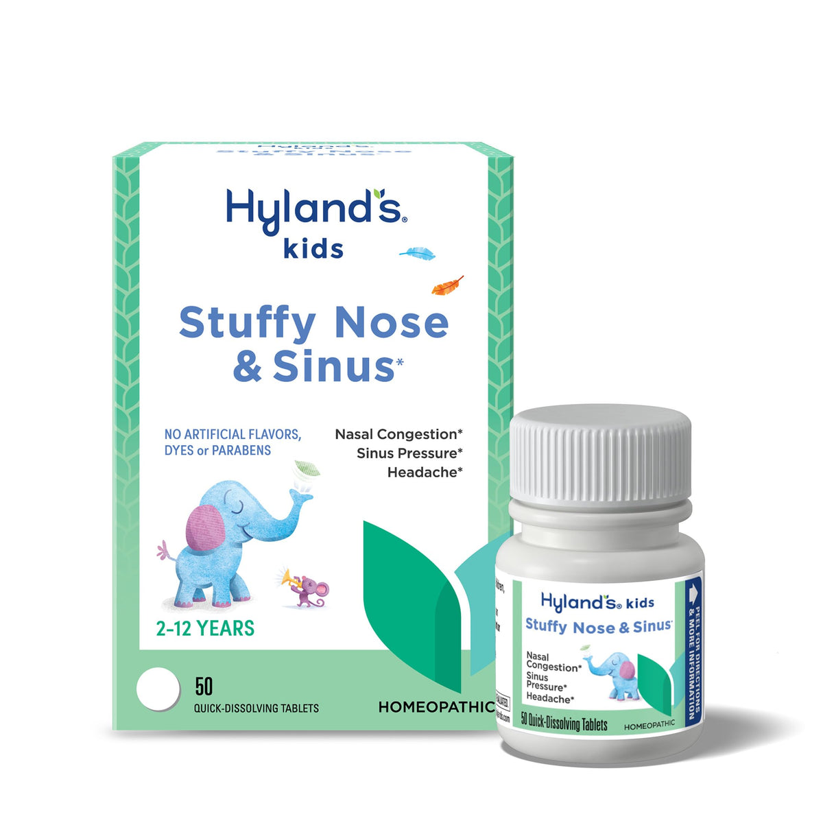 Hyland's Kids Stuffy Nose and Sinus Tablets - 50 Tablets