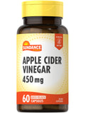 Sundance Apple Cider Vinegar Capsules 450mg - 60 Count