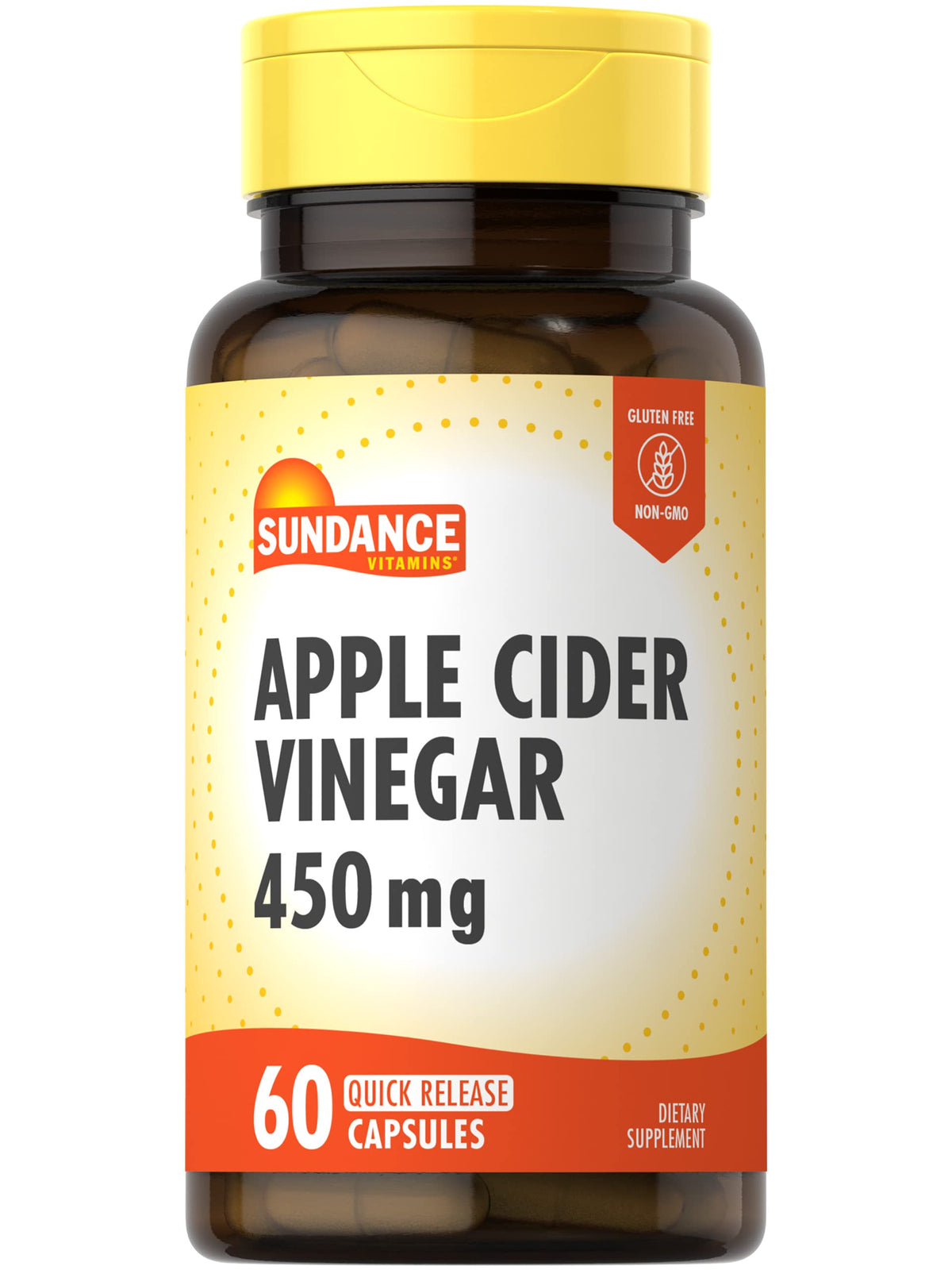 Sundance Apple Cider Vinegar Capsules 450mg - 60 Count