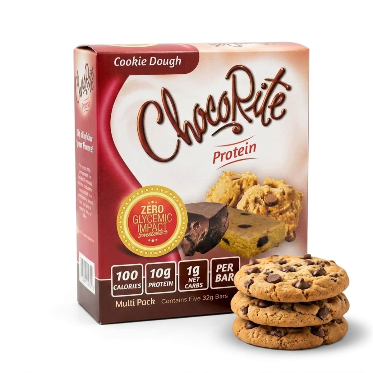 ChocoRite Protein Bars Cookie Dough Flavor - 5 Bars