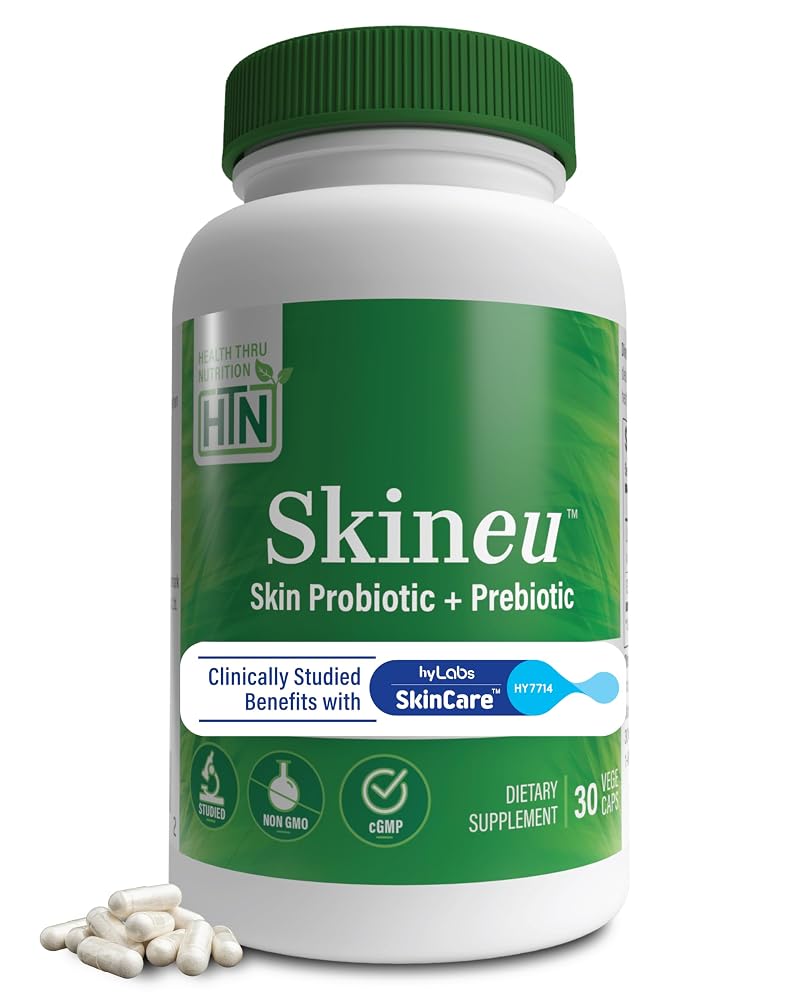 Health Thru Nutrition Skineu Probiotic + Prebiotic - 30 Vegetarian Capsules