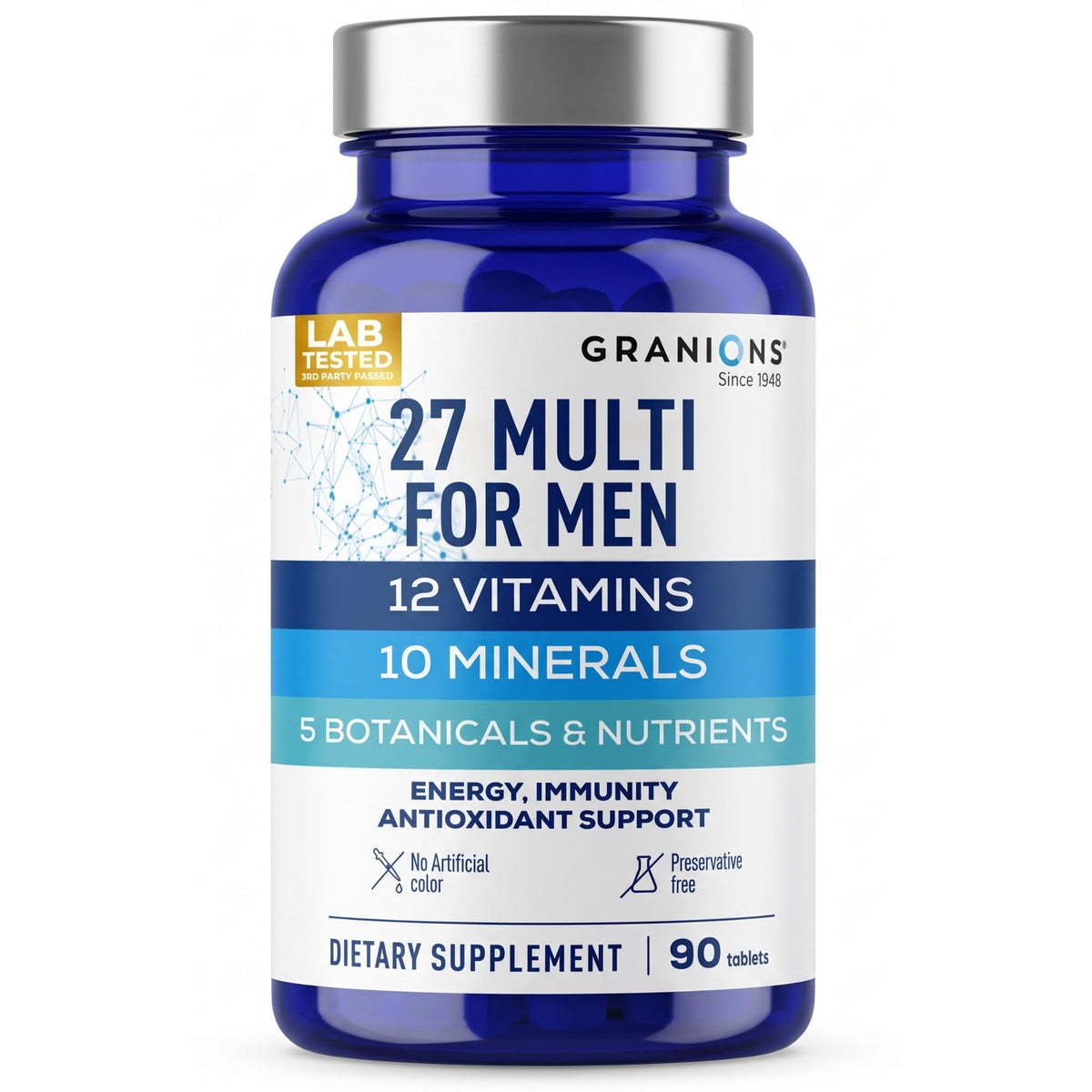 Granions 27 Mens Multivitamin with CoQ10 - 90 Tablets