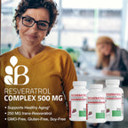 Bronson Resveratrol 500 Complex Red Wine Extract Natural Antioxidant