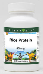 Terravita Rice Protein - 450 mg (100 Capsules, ZIN: 521320)