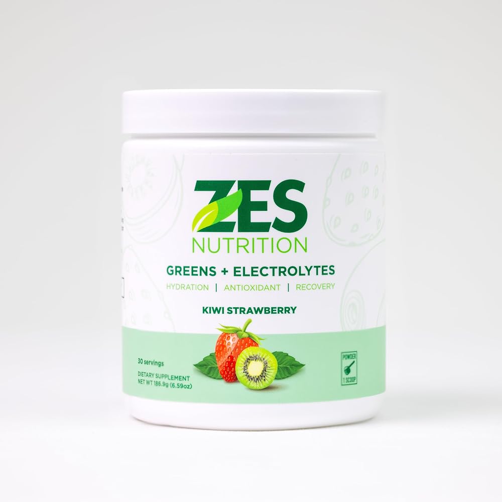 ZES Nutrition Greens + Electrolytes Powder Kiwi Strawberry - 6.59 oz - image 9