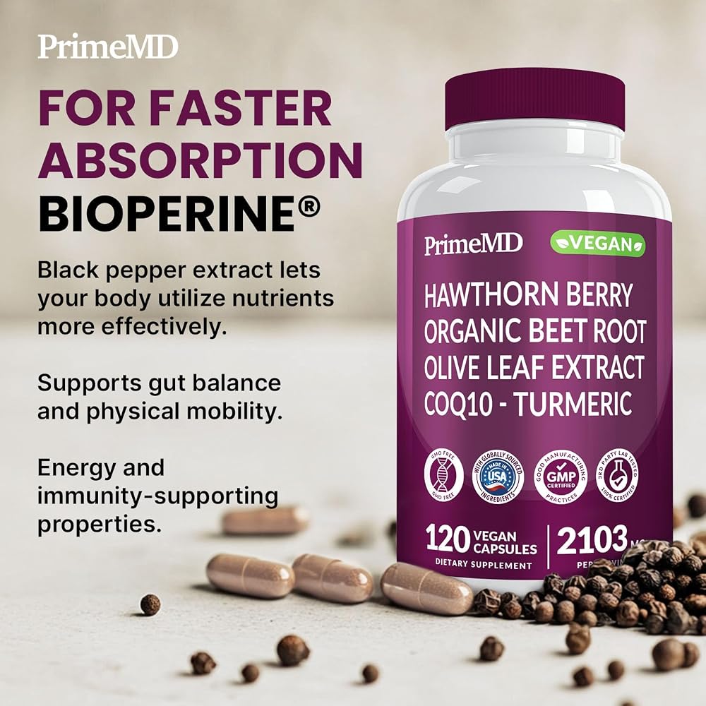 PrimeMD 26-in-1 Nitric Oxide Supplement - Heart & Circulation Support
