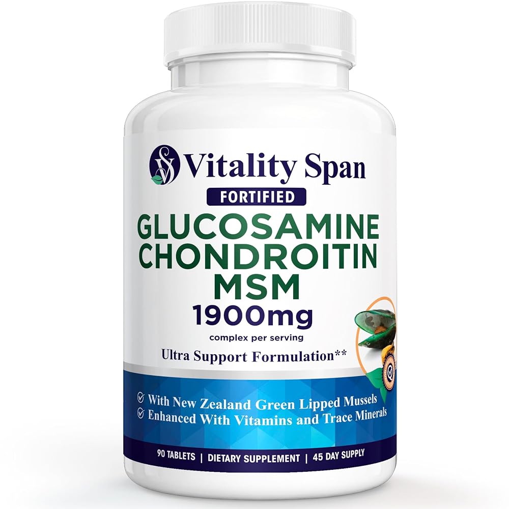 Vitality Span Glucosamine Chondroitin MSM Supplement - 90 Tablets