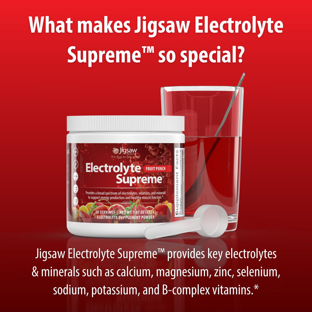 Jigsaw Health Electrolyte Supreme Powder Fruit Punch - 60 Servings - image 6