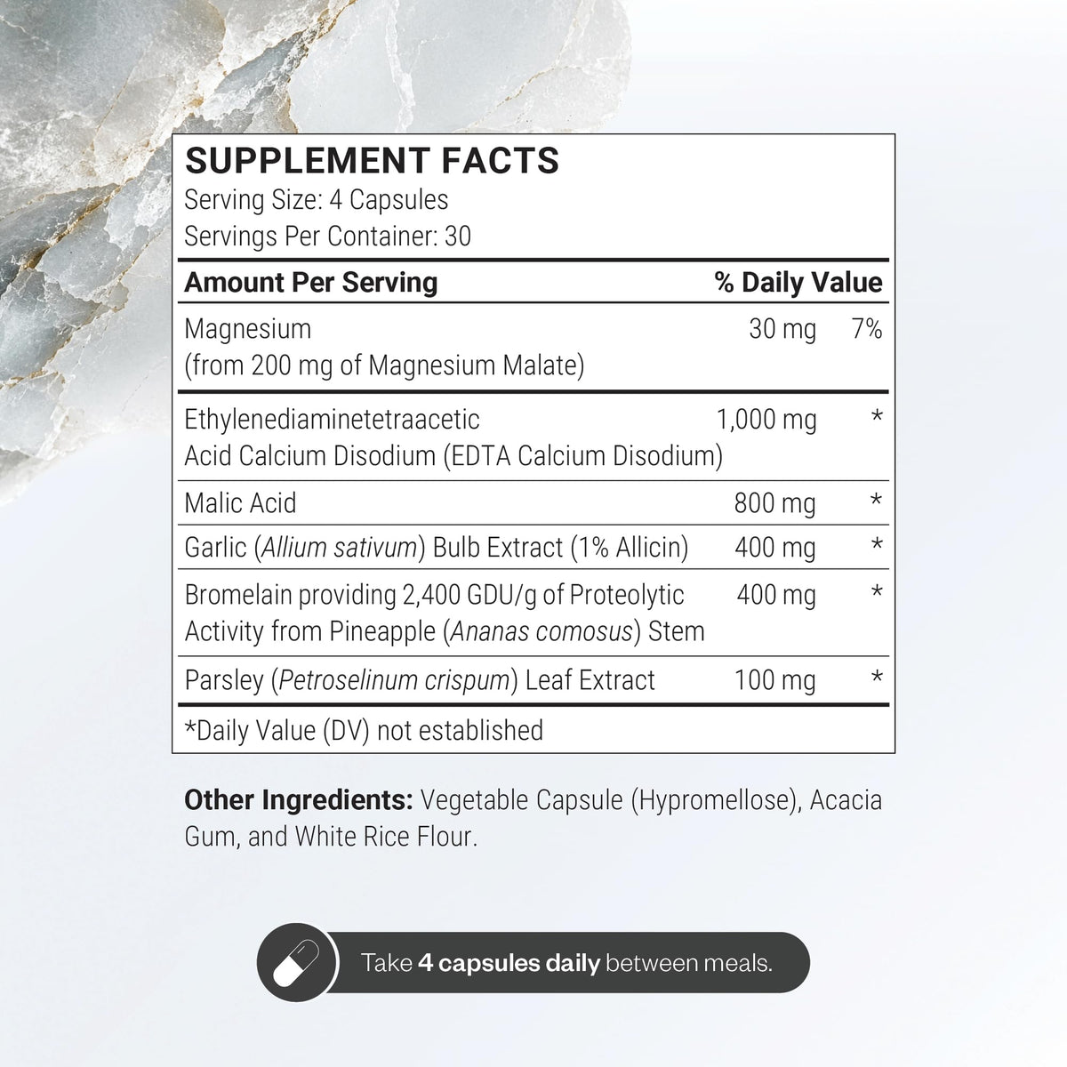 Supersmart Cardio Clear Garlic EDTA Supplement - 120 Vegetarian Capsules - image 3