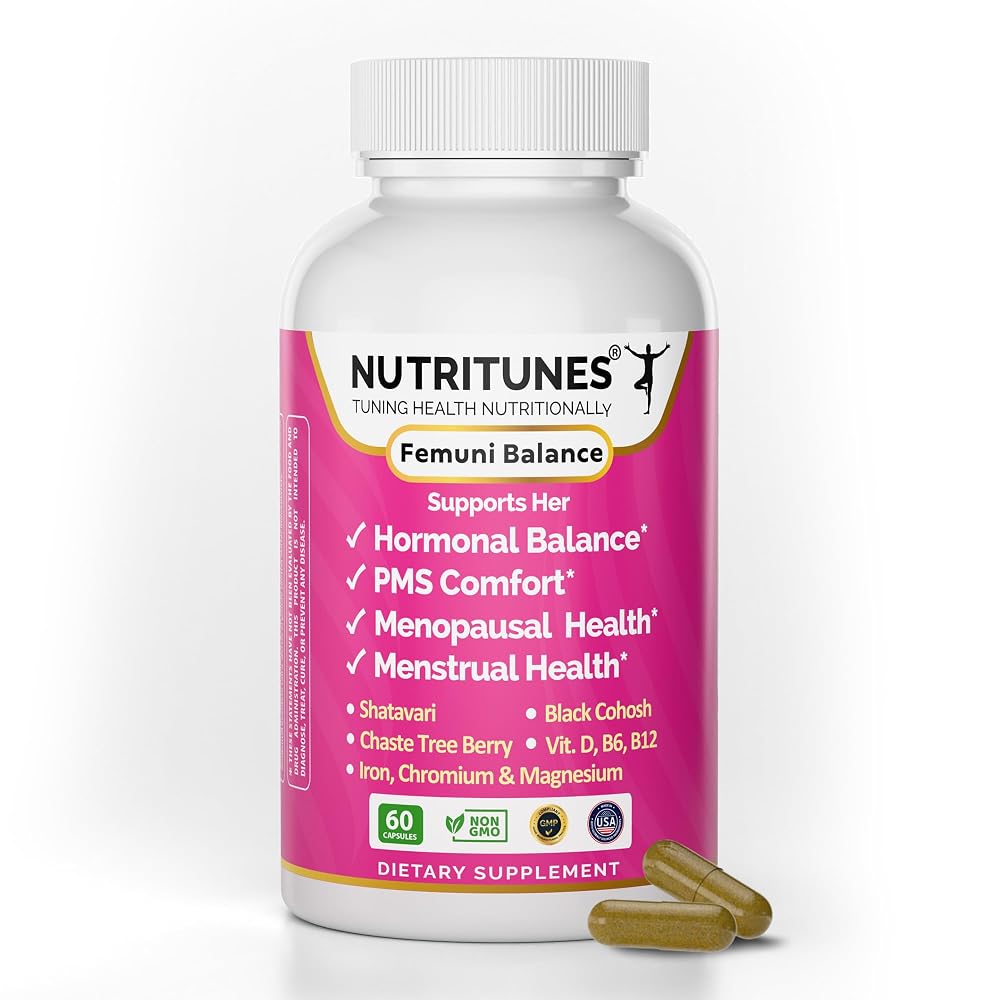 Nutritunes Femuni Balance Women's Hormone & Mood Support - 60 Capsules