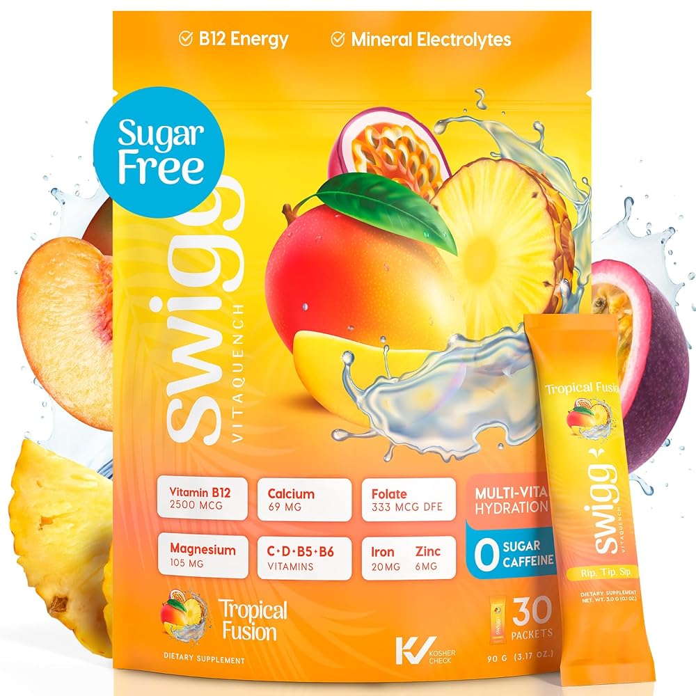 Swigg Sugar Free Electrolytes Powder Packets - Mens Multivitamin