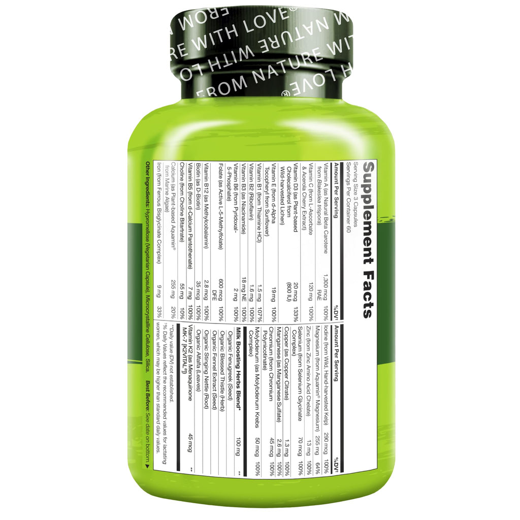 NATURELO Postnatal Multivitamin - 180 Capsules - image 3