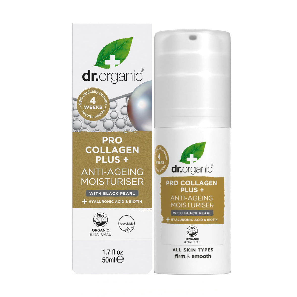 Dr. Organic Pro Collagen Plus Anti-Ageing Moisturiser - 50 mL