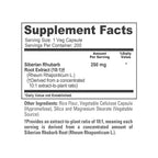 NusaPure Siberian Rhubarb 250mg - 200 Vegetarian Capsules - image 3