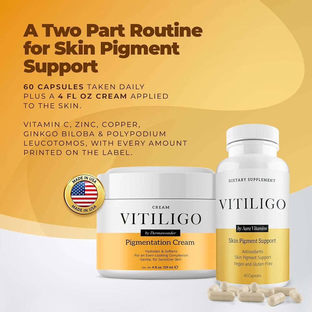 AURA VITAMINS Dermawonder Vitiligo Skin Pigment Support Set - image 2