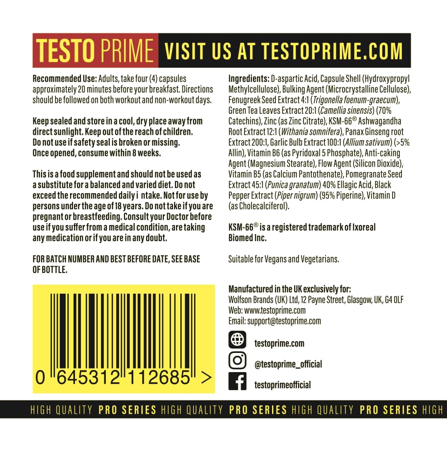 TestoPrime Testosterone Booster for Men - 120 Tablets - image 4