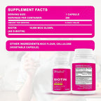 Safrel Biotin Vitamin B7 10,000mcg - 240 Capsules - image 6